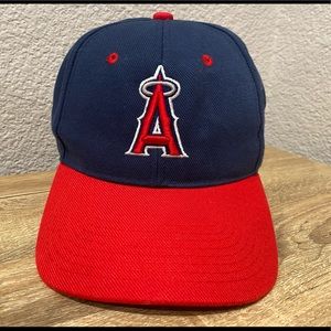 Anaheim Angels Adjustable Hat 90s design Navy Blue w/Red Bill
